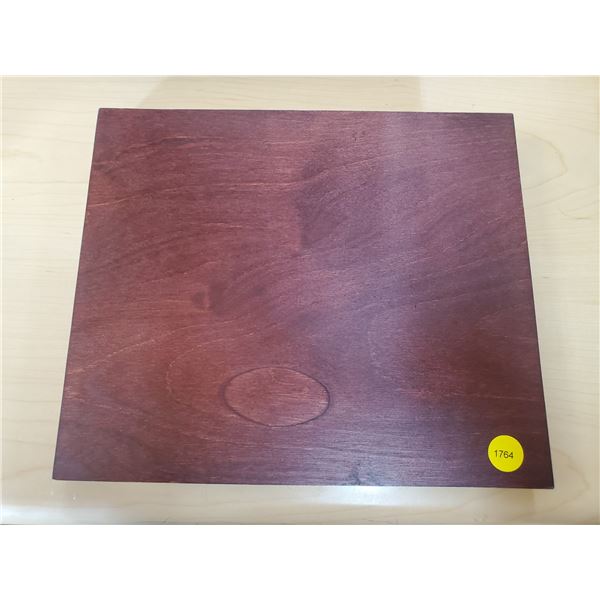 Empty Mahogany Display Case for Coin Displays