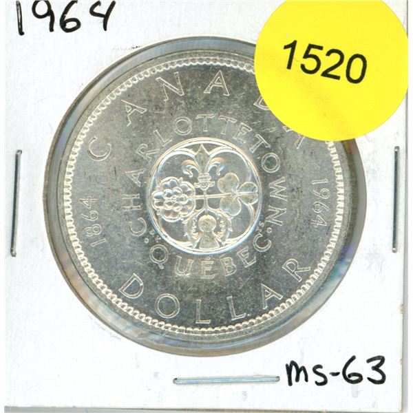1964 Canadian Silver Dollar