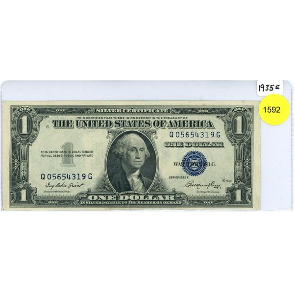 1935 US One Dollar Silver Certificate