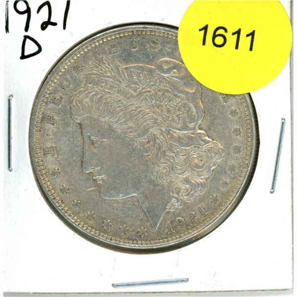1921D US Morgan Dollar