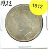 Image 1 : 1922 US Peace Dollar