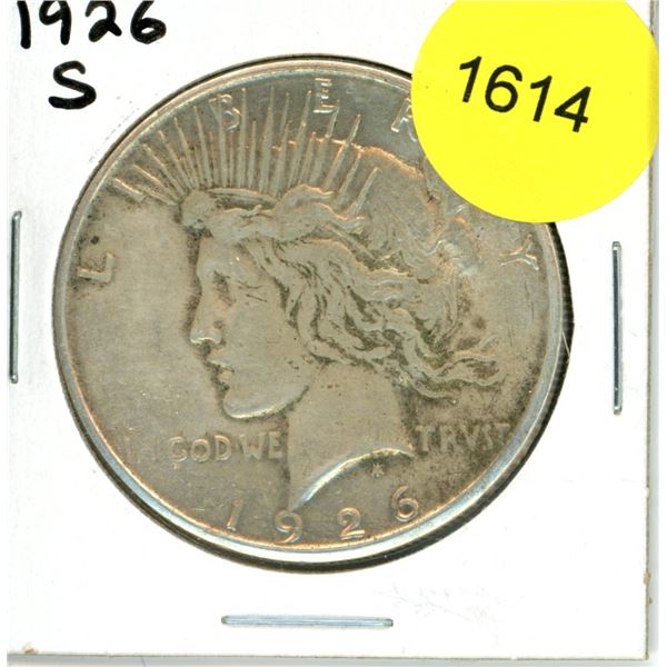 1926S US Peace Dollar