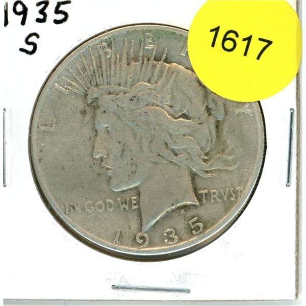 1935S US Peace Dollar