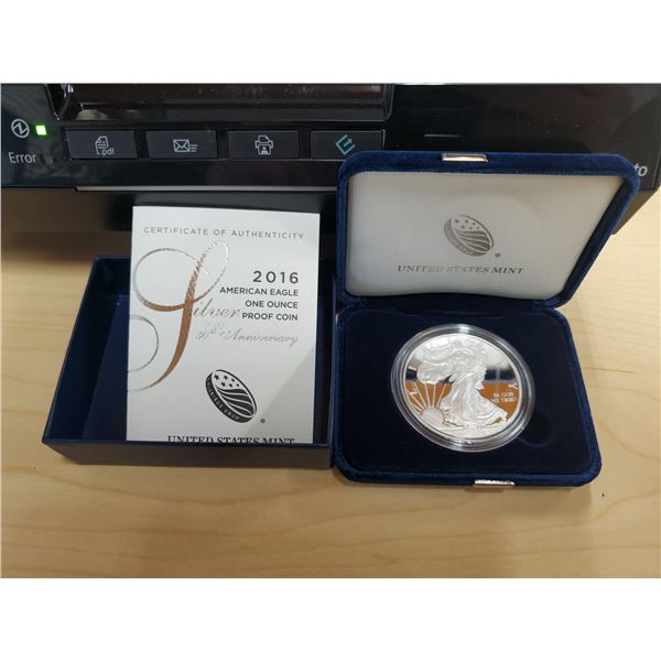 2016 WP American Eagle 1 oz Proof Coin