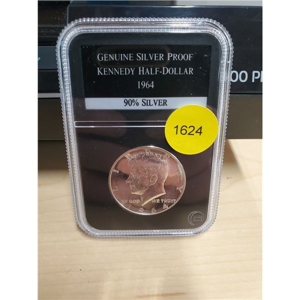 1964 Silver Proof Kennedy Half-Dollar 90% Silver