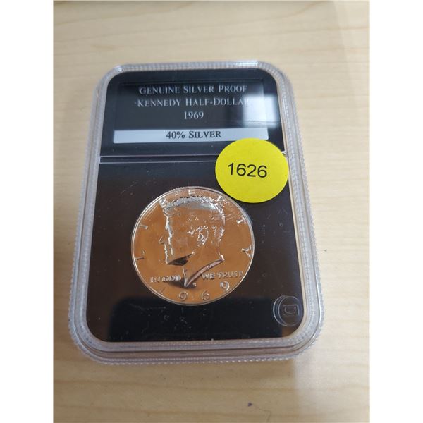 1969 Silver Proof Kennedy Half-Dollar 40% Silver