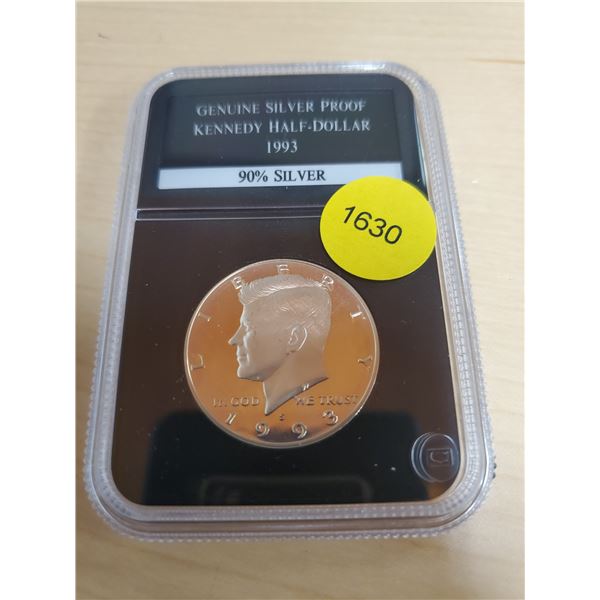 1993 Silver Proof Kennedy Half-Dollar 90% Silver