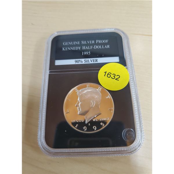 1995 Silver Proof Kennedy Half-Dollar 90% Silver