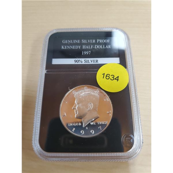 1997 Silver Proof Kennedy Half-Dollar 90% Silver