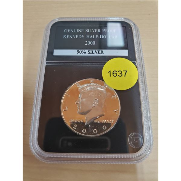 2000 Silver Proof Kennedy Half-Dollar 90% Silver