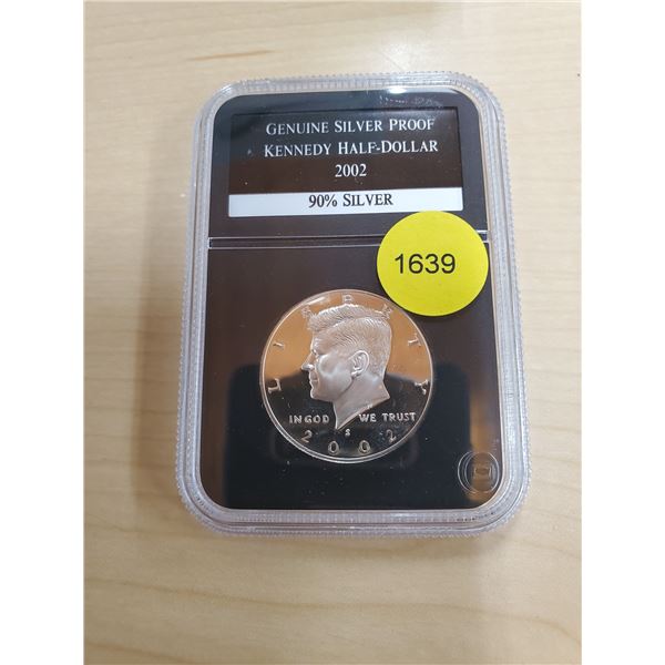 2002 Silver Proof Kennedy Half-Dollar 90% Silver