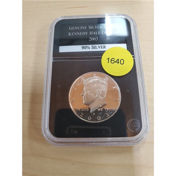 2003 Silver Proof Kennedy Half-Dollar 90% Silver