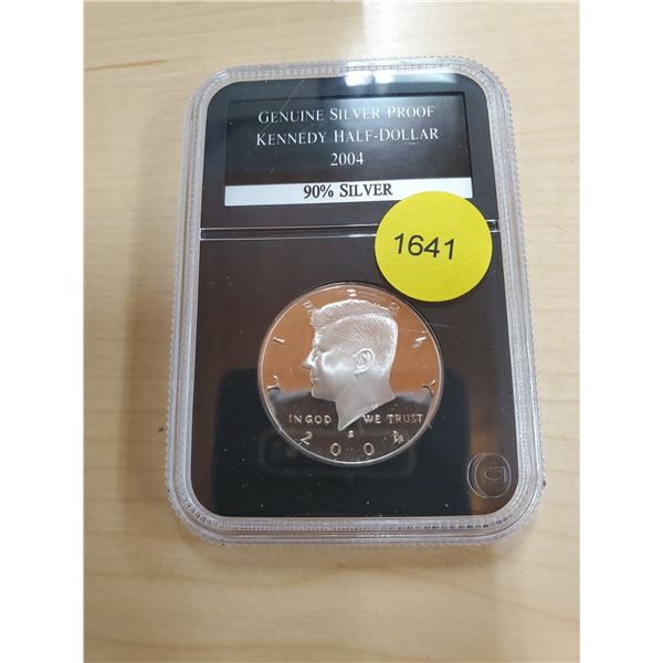2004 Silver Proof Kennedy Half-Dollar 90% Silver