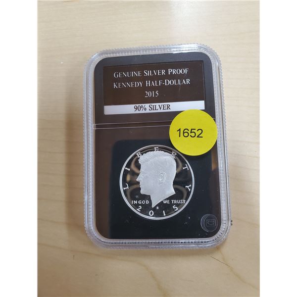 2015 Silver Proof Kennedy Half-Dollar 90% Silver