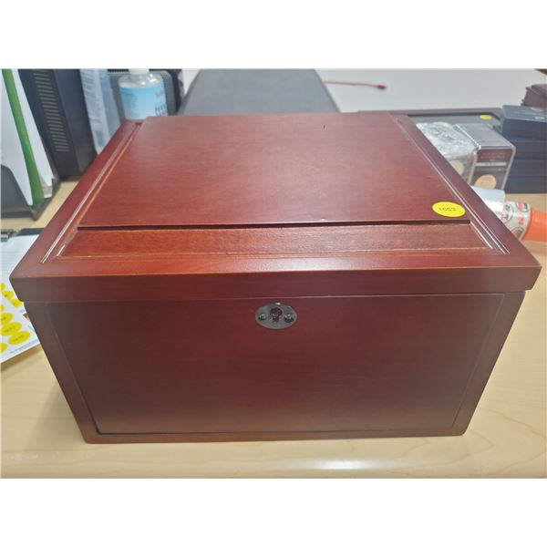 Empty Mahogany Kennedy Half-Dollar Collection Display Case