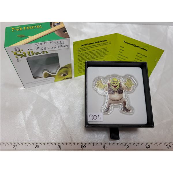 2021 Shrek 1 oz fine silver coin