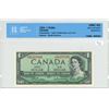 Image 1 : 1954 Canada $1.00 one dollar bill - CCCS UNC-65 gem uncirculated *replacement note