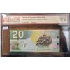 Image 2 : 2004 Bank of Canada $20.00 twenty dollar bill, printed in 2009 - BCS Almost UNC 55 original