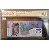 Image 2 : 2018 Bank of Canada $10.00 ten dollar bill - BCS Choice UNC 64