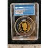 Image 3 : 2019 Canada 1 dollar $1.00 loonie CCCS PF-69 silver, gold plated, colourised