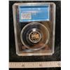 Image 2 : 2012 Canada 1¢ one cent silver, selectively gold plated UHC Ultra heavy cameo CCCS PF-69