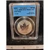 Image 1 : 2004 4 dollar 1/2 oz .9999 silver Maple Leaf RCM Privy CCCS SP-66
