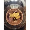 Image 2 : 2003 Canada 1¢ one cent penny Red, Selectively Gold Plated, UHC CCCS PF-67