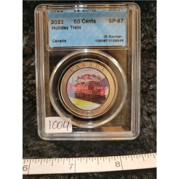 2022 50 cents 50¢ 'Holiday Train' CCCS SP-67