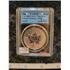 Image 1 : 1998 Canada $5.00 five dollars 1 oz .9999 Silver, Privy Mark, 90th anniversary of RCM CCCS MS-66