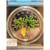 Image 2 : 2005 5 dollars 1 oz .9999 fine silver 'Maple Leaf, Big Maple Leaf' CCCS MS-66