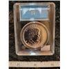 Image 3 : 2005 5 dollars 1 oz .9999 fine silver 'Maple Leaf, Big Maple Leaf' CCCS MS-66