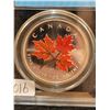 Image 2 : 2001 5 dollars 1 oz .9999 fine silver 'Maple Leaf Autumn' CCCS MS-66