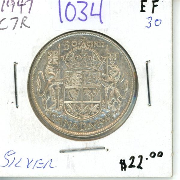1947 50¢  C7R VF-30