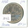 Image 1 : 1937 silver dollar $1.00 EF-30