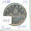 Image 1 : 1938 silver dollar $1.00 EF-40