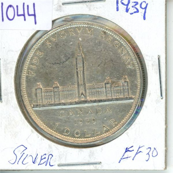 1939 silver dollar $1.00 EF-30
