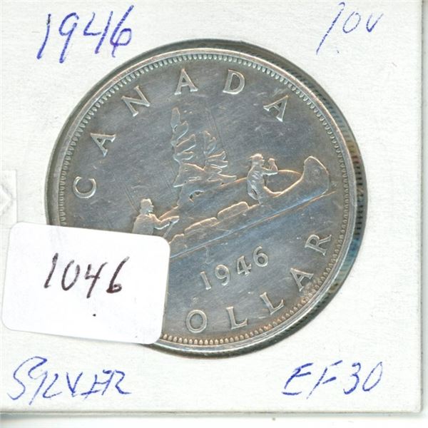 1946 silver dollar $1.00 EF-40