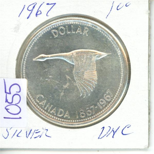 1967 silver dollar $1.00 UNC