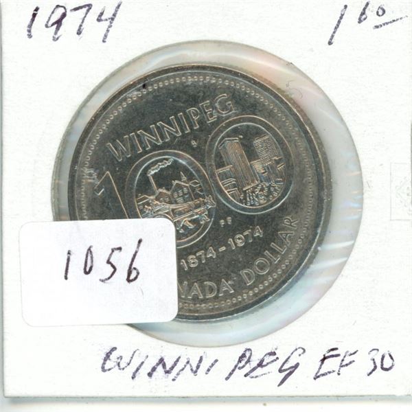 1974 silver dollar $1.00 EF-30