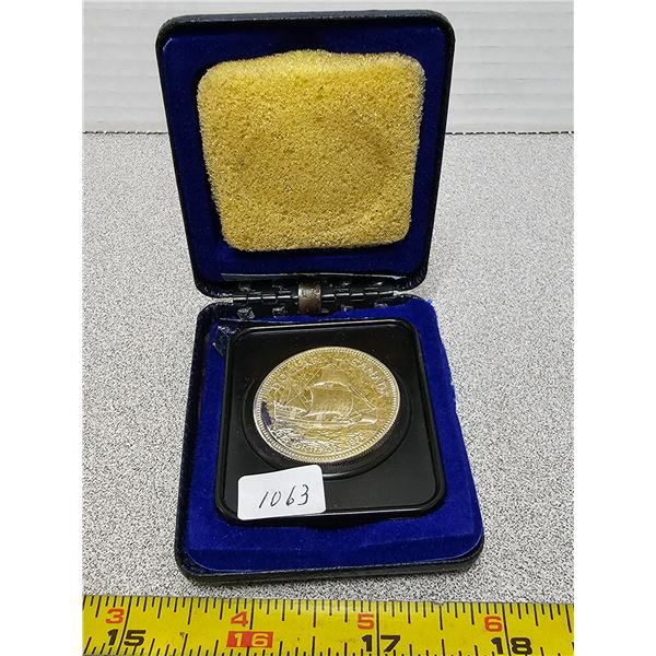 1979 $1 Silver Coin in RCM Box & Outer Cover UNC Griffon