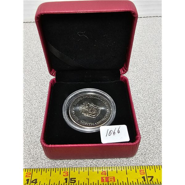 1982 $1 Silver Coin in RCM Box & Outer Cover  UNC - City of St.Johnès NFLD