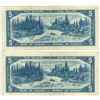 Image 2 : 2 - 1954 $5 Bank Of Canada UNC