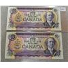 Image 1 : 2 - 1971 $10 Bill UNC Sequence Numbered