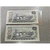 Image 2 : 2 - 1971 $10 Bill UNC Sequence Numbered