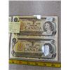 Image 2 : 4 - 1973 $1 Bills  All UNC - 2pairs of Consecutive numbers