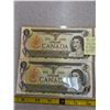 Image 3 : 4 - 1973 $1 Bills  All UNC - 2pairs of Consecutive numbers