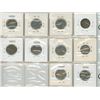 Image 2 : Page of Canadian Five Cent Coins 1924-1936