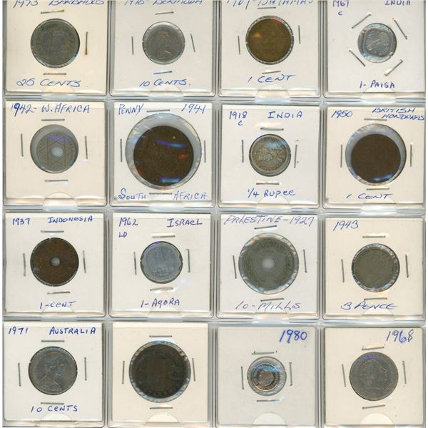 Page of Foreign Coins 1918-1980