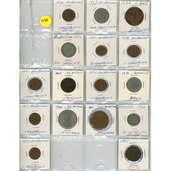 Page of Foreign Coins 1927-1978