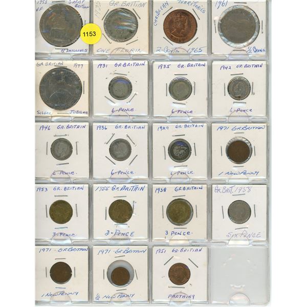 Page of Foreign Coins 1929-1977
